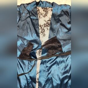 SEXY  TEAL   Sleepwear Women's Satin Night Robes
